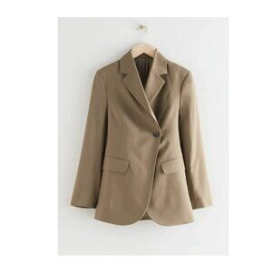 & other stories beautiful beige blazer jacket Italian made classic NEW